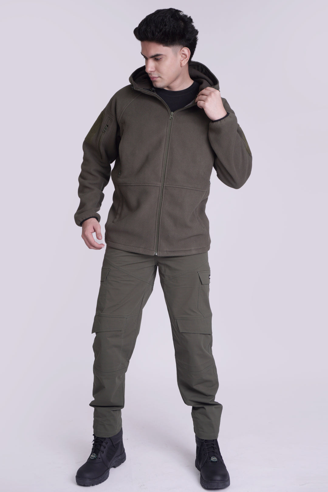 Tactical Fleece Hoodie Jacket | Full Sleeve