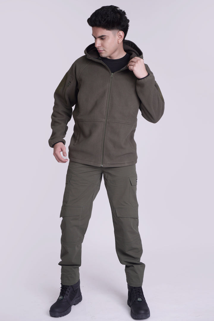Tactical Fleece Hoodie Jacket | Full Sleeve