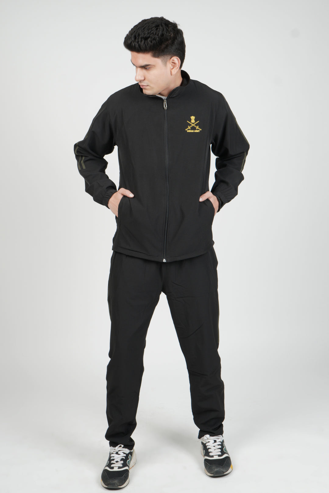 Indian Army Style Black Tracksuit
