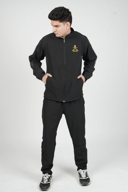 Indian Army Style Black Tracksuit (Color - Black) ST-4007