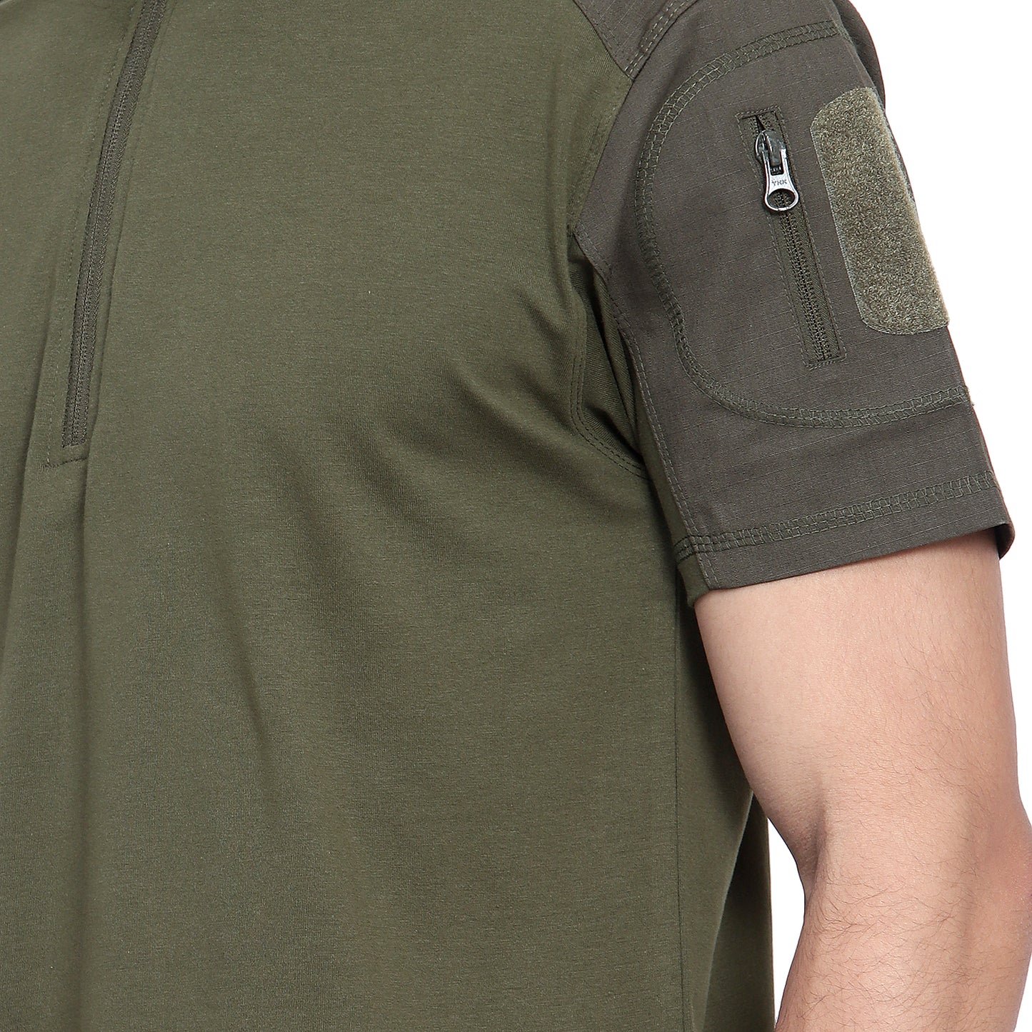 HALF SLEEVES TACTICAL T SHIRT (Color - Olive Green) ST-1019