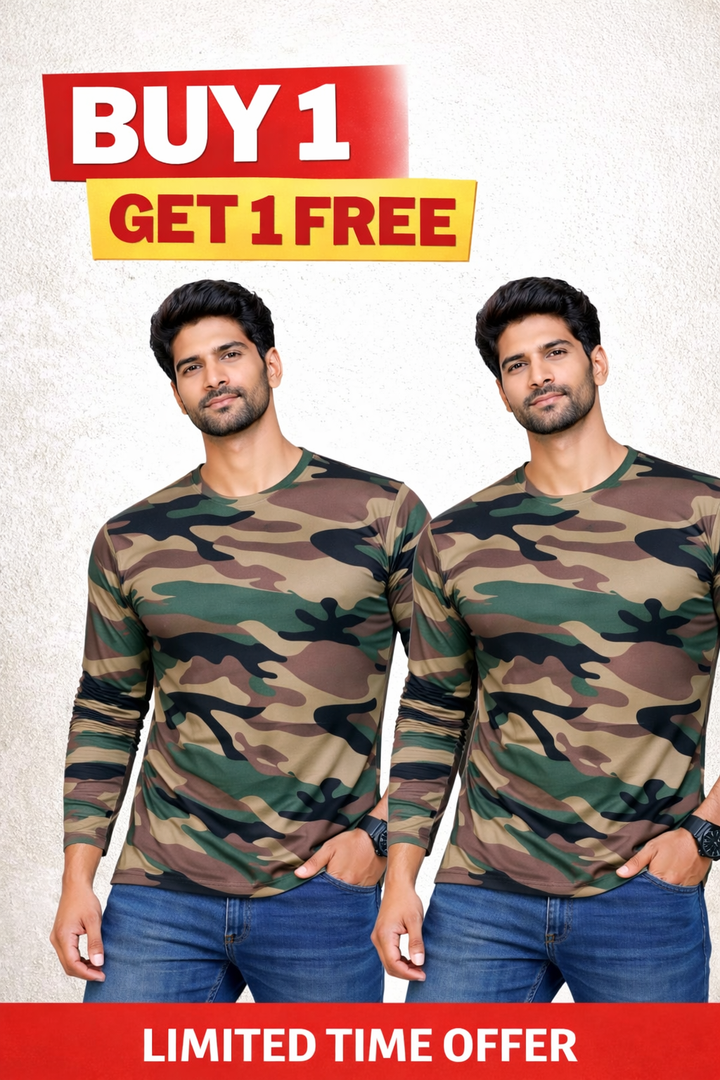 Buy 1 Get 1 Free Camouflage T-Shirt