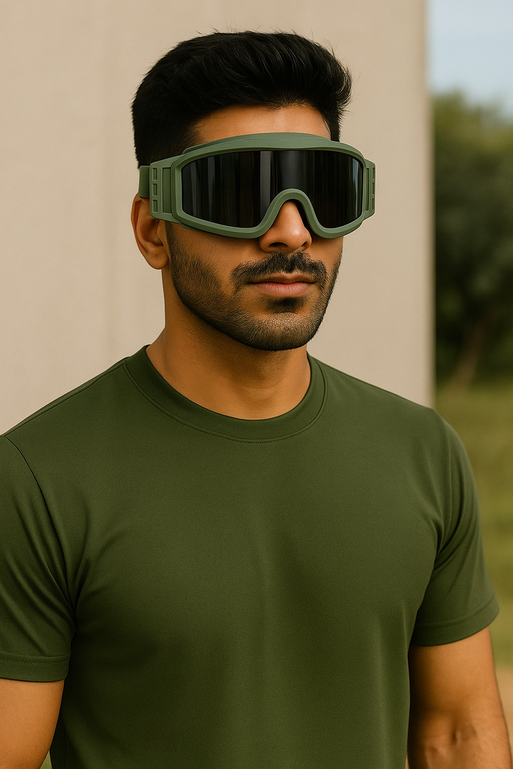 Tactical Military Goggles – Anti-Glare UV Lens | Sand Frame | Unisex