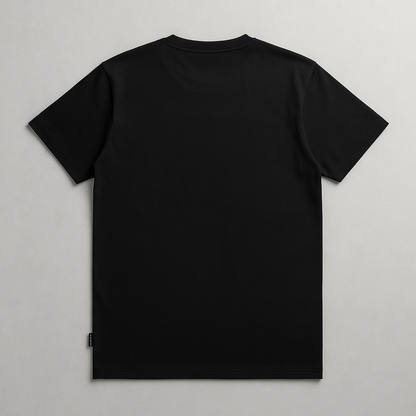 Premium Black "INDIA" Printed Cotton T-Shirt (Black) ST-1109
