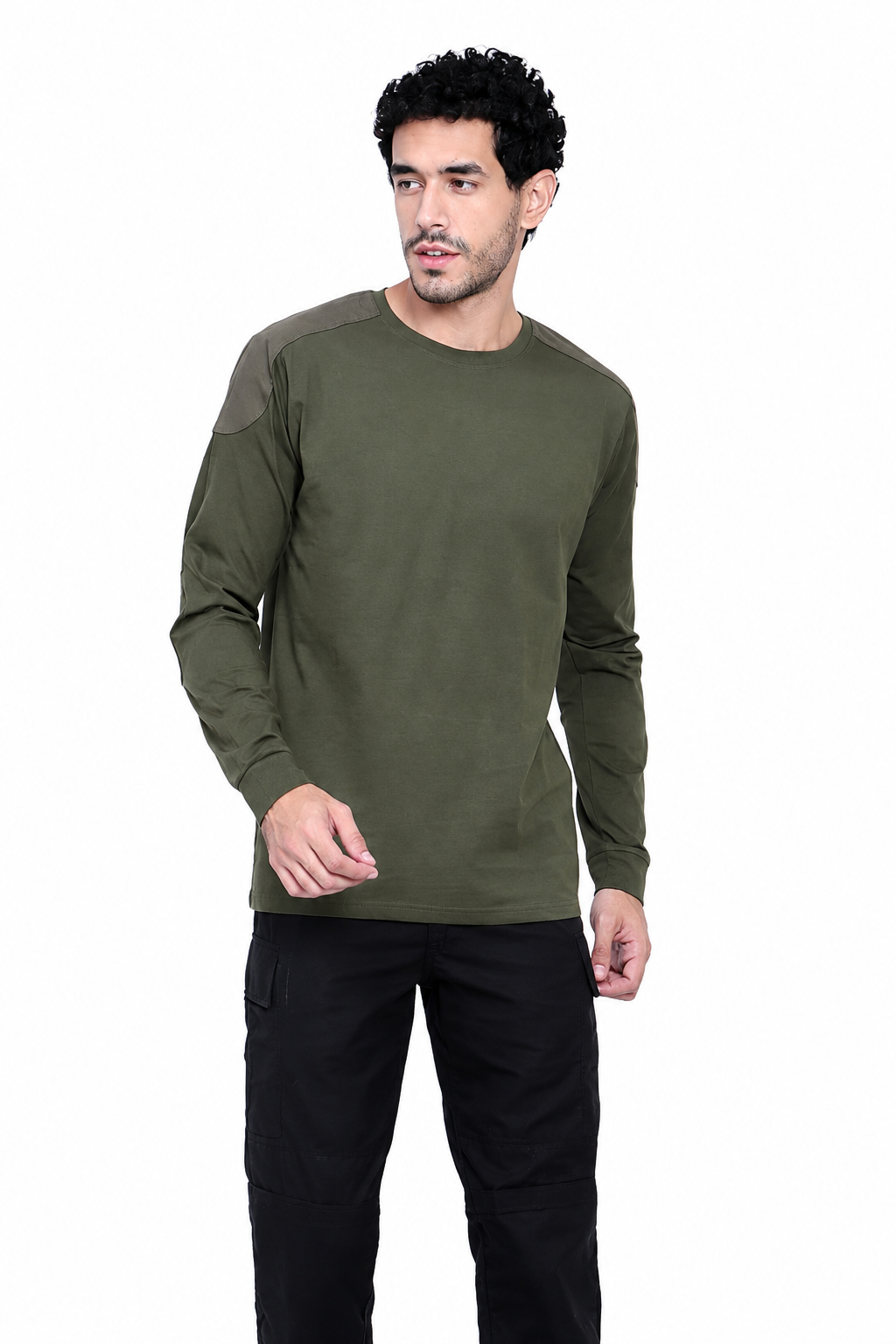 Armsfit Full Sleeve Tee (Color - Olive Green) ST-1046