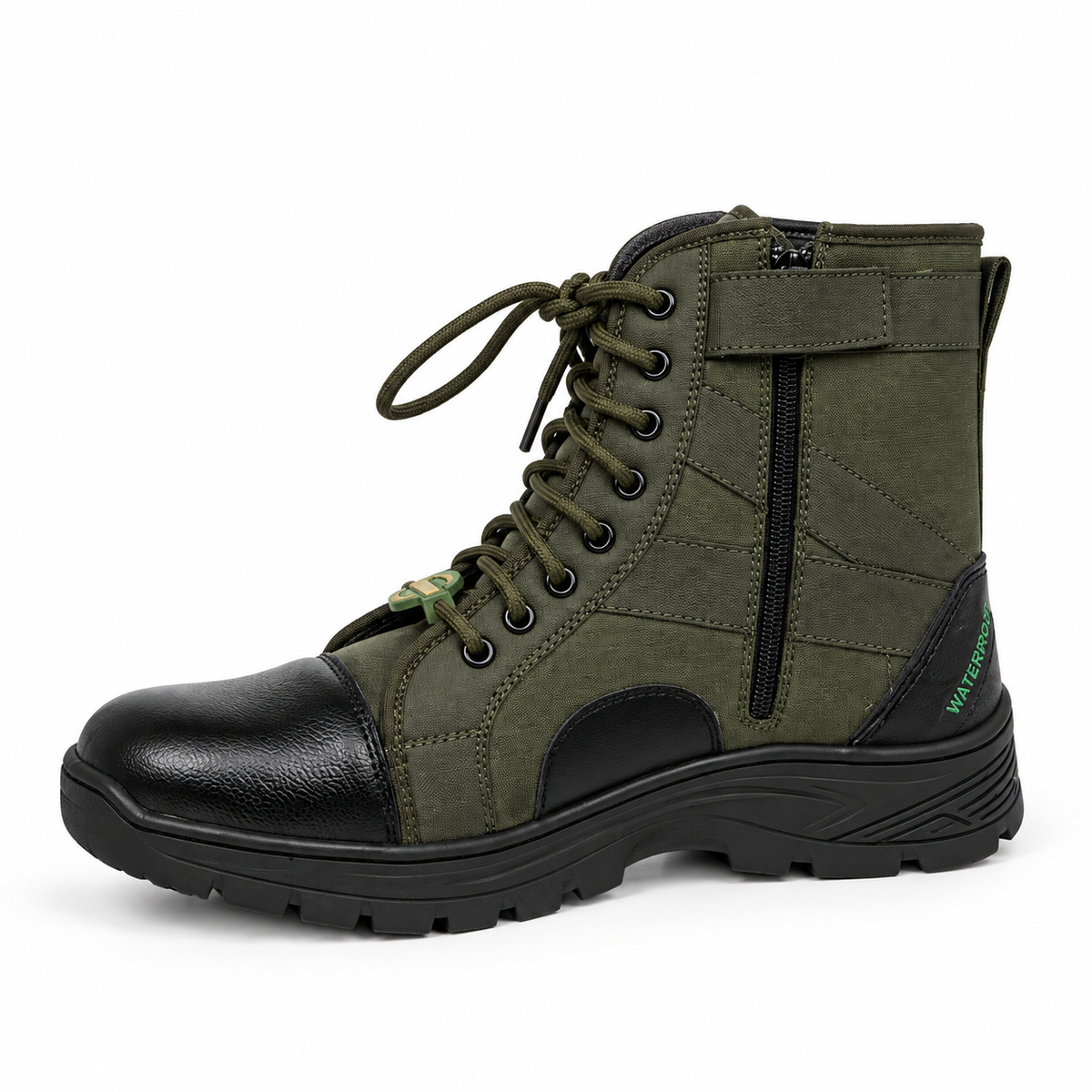 Armsfit Jungle Boots with Chain – Heavy Duty Tactical (Color - Olive Green) ST-12002