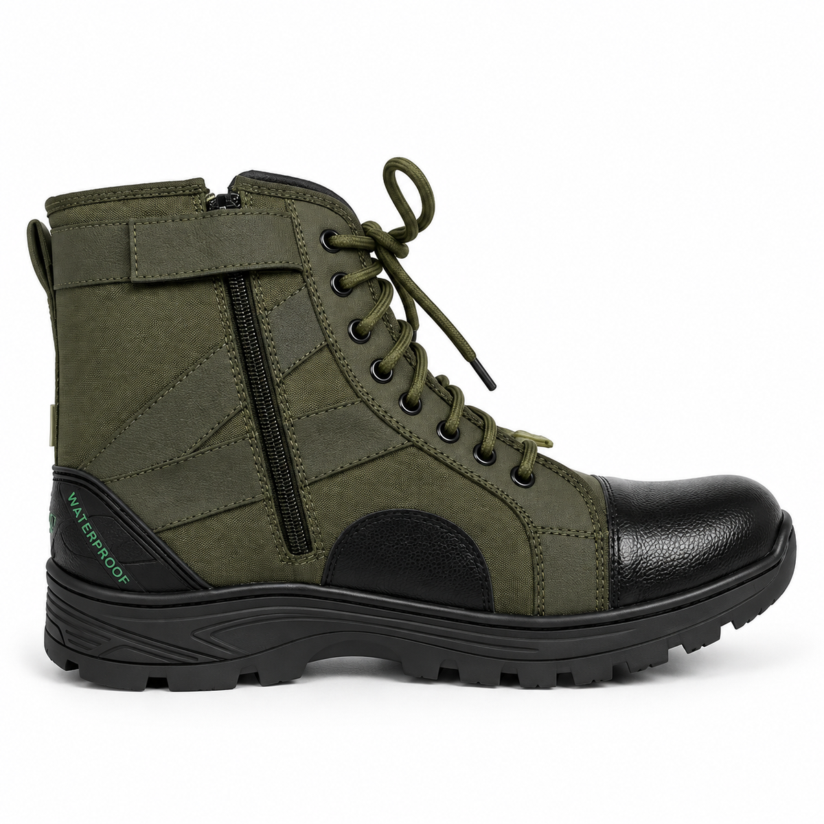 Armsfit Jungle Boots with Chain – Heavy Duty Tactical (Color - Olive Green) ST-12002