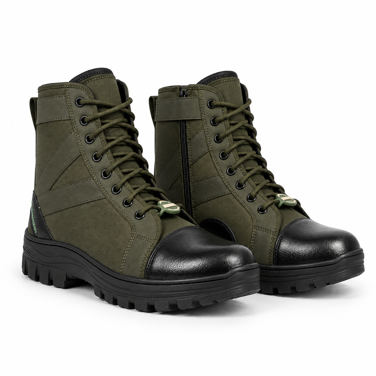 Armsfit Jungle Boots with Chain – Heavy Duty Tactical (Color - Olive Green) ST-12002