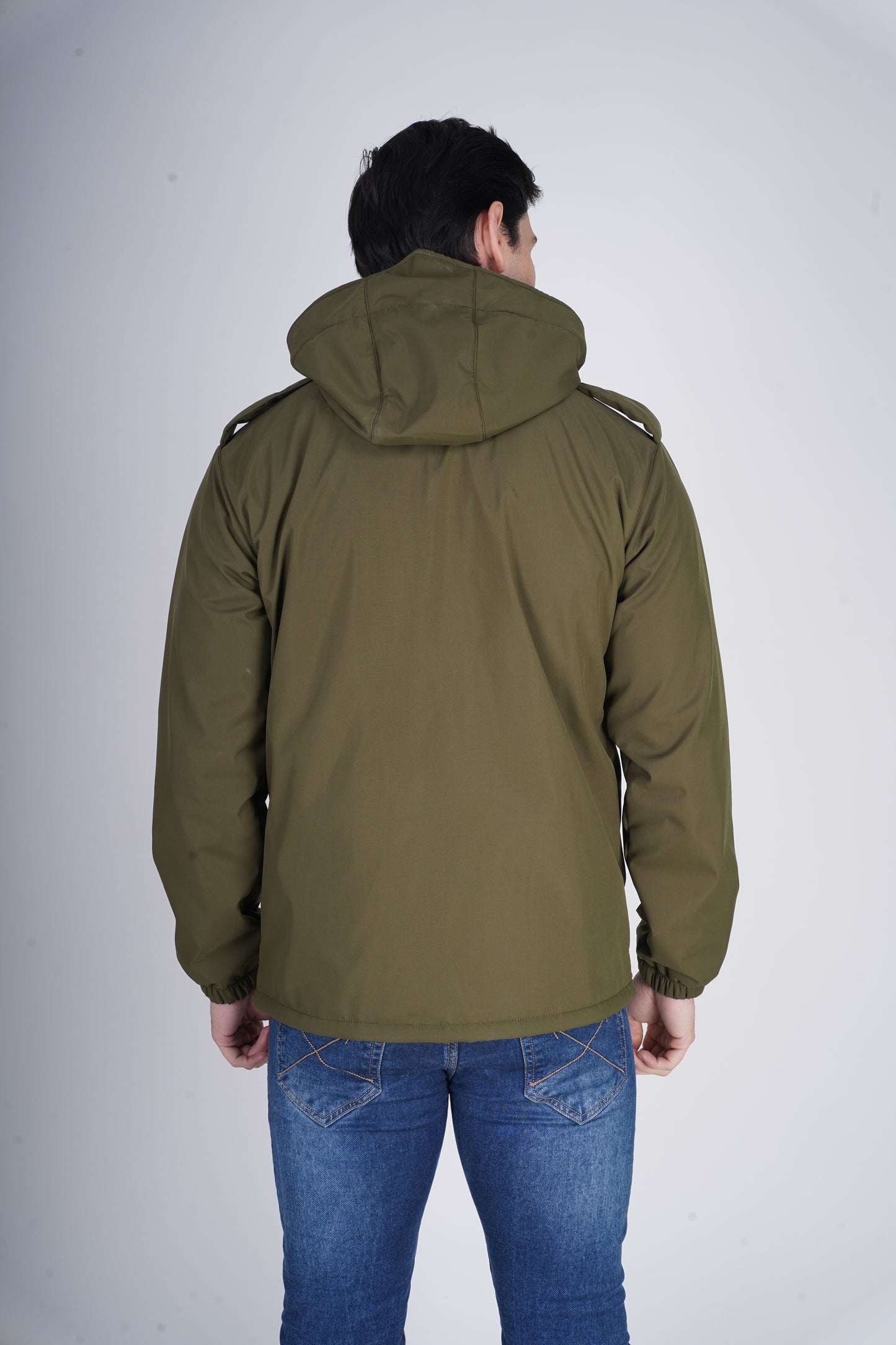 Men's Softshell Winter Jacket (Olive Green) ST-7001A