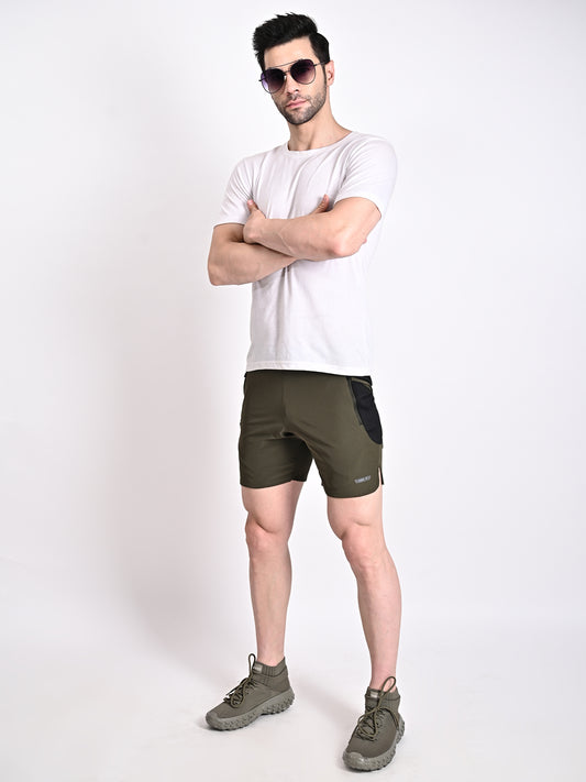 ARMS FIT OLIVE SHORTS