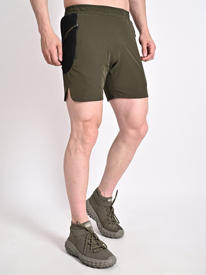 ARMS FIT OLIVE SHORTS