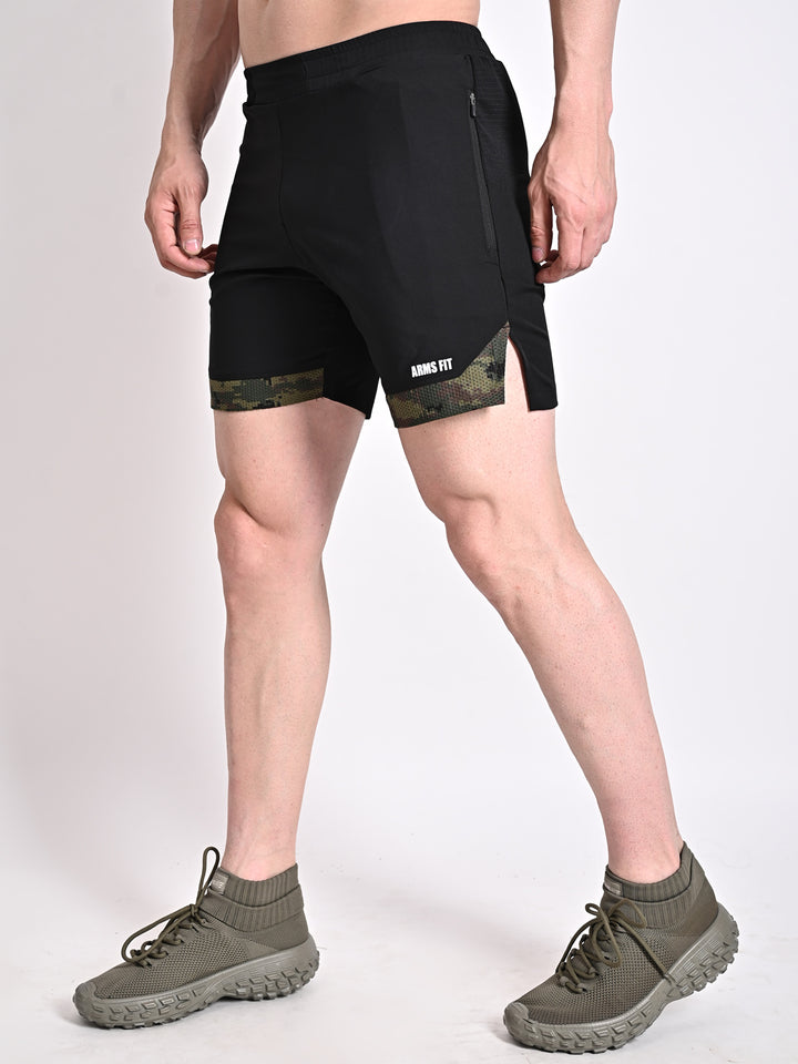 ARMS FIT BLACK SHORTS