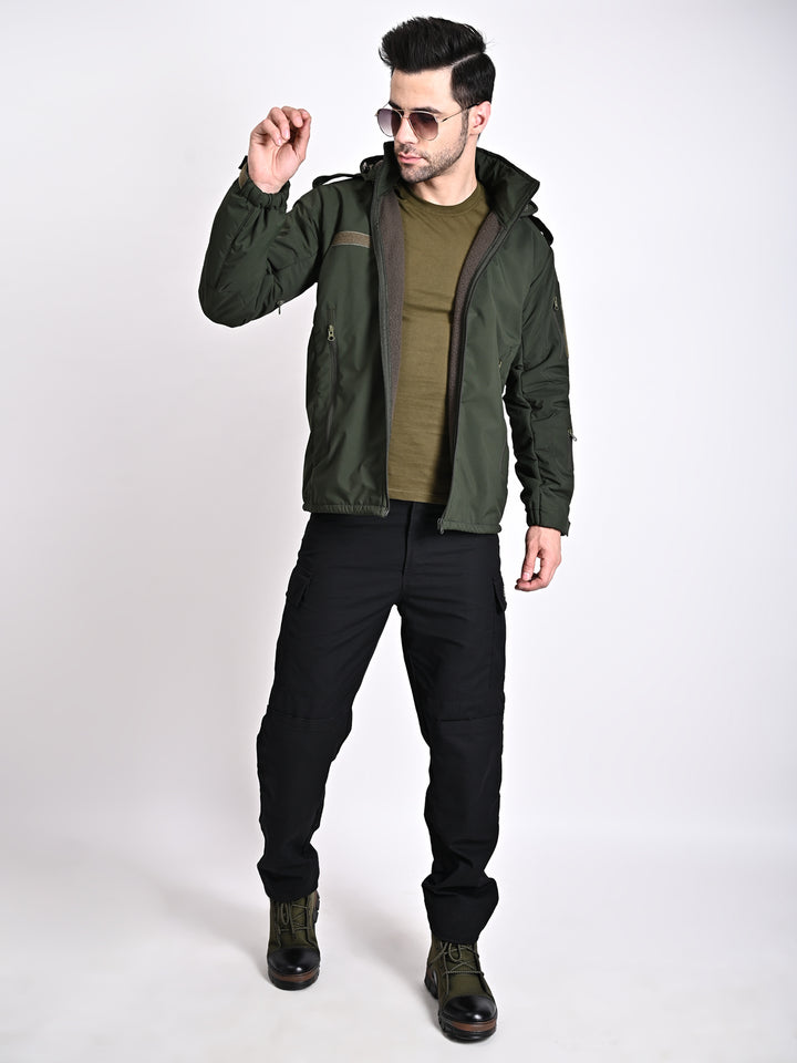 ARMSFIT KOREAN FLEECE OLIVE GREEN JACKET