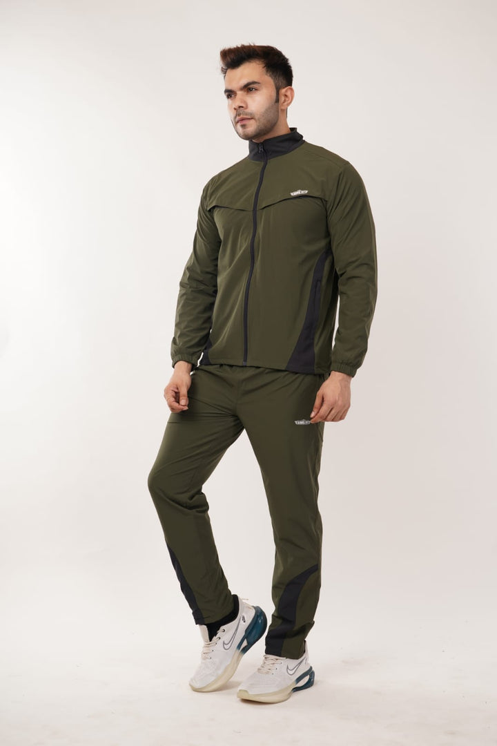 Armsfit Men's Track Suit Set - Full-Zipper Jacket & Track Pants,