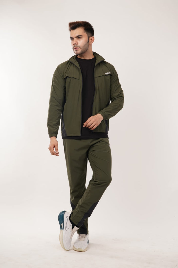 Armsfit Men's Track Suit Set - Full-Zipper Jacket & Track Pants,