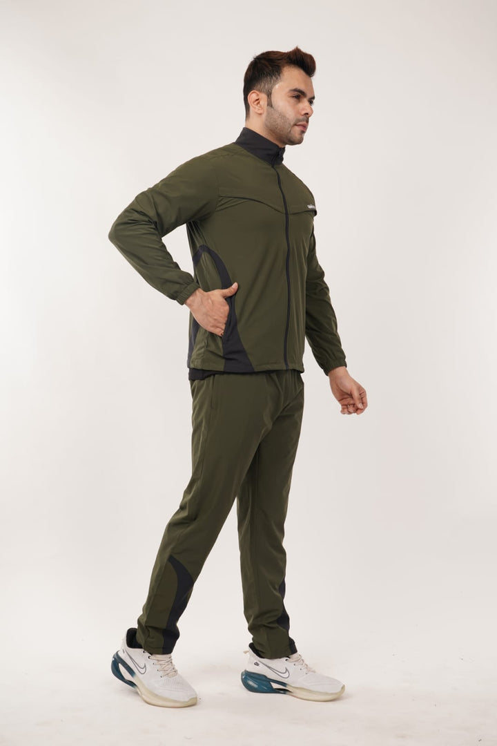 Armsfit Men's Track Suit Set - Full-Zipper Jacket & Track Pants,