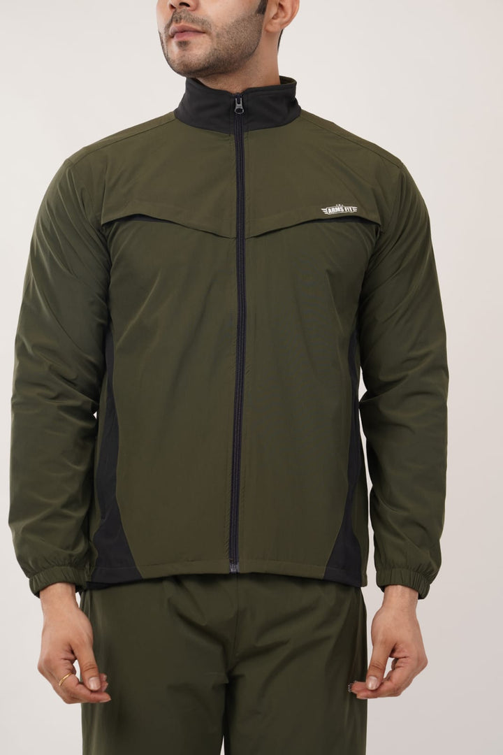Armsfit Men's Track Suit Set - Full-Zipper Jacket & Track Pants,