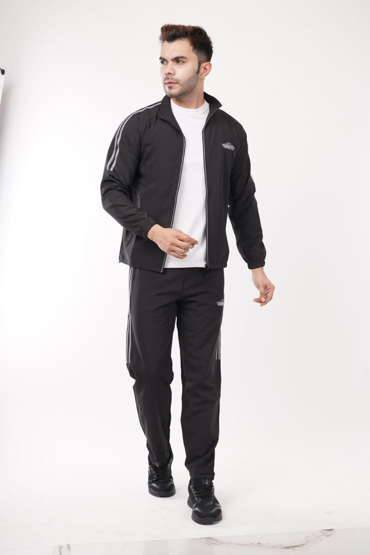 Armsfit Men's Track Suit Set - Full-Zipper Jacket & Track Pants