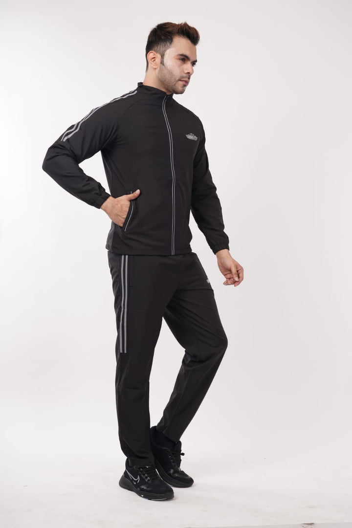 Armsfit Men's Track Suit Set - Full-Zipper Jacket & Track Pants