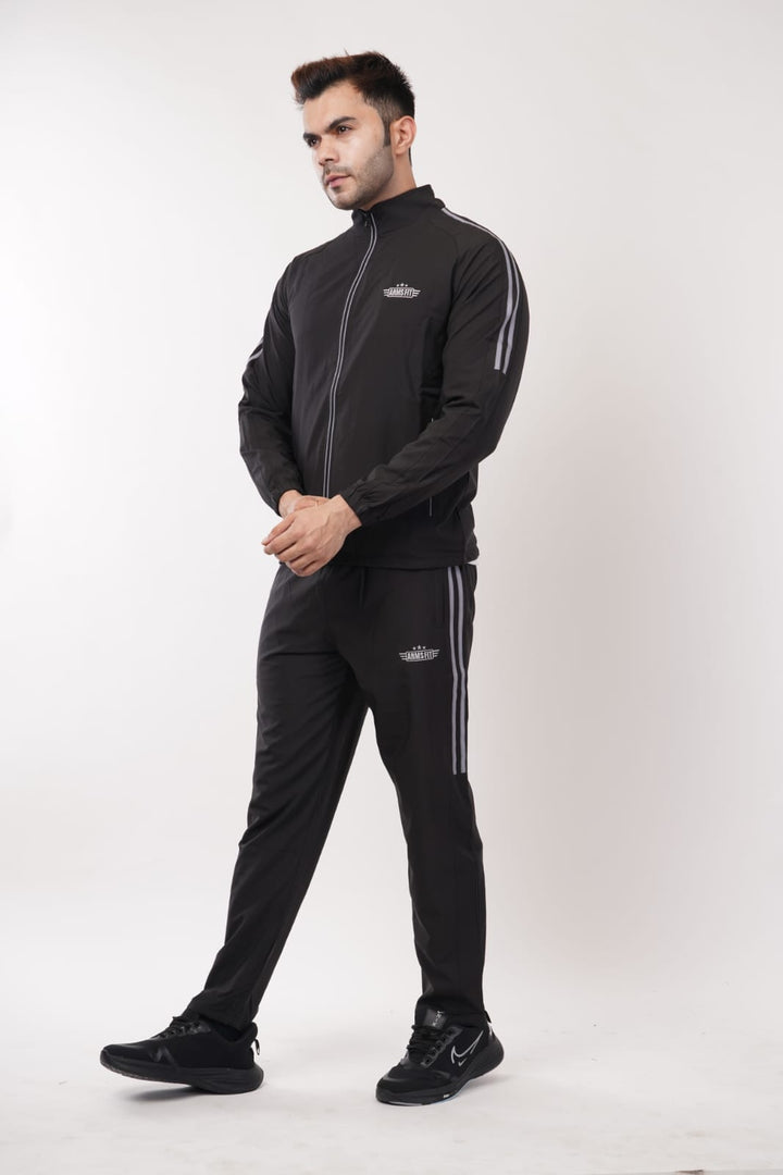 Armsfit Men's Track Suit Set - Full-Zipper Jacket & Track Pants