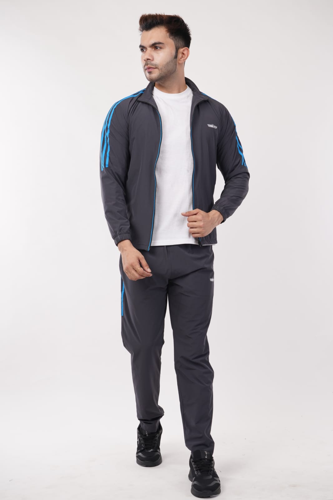 Armsfit Men's Track Suit Set - Full-Zipper Jacket & Track Pants