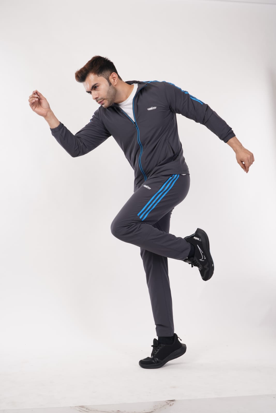 Armsfit Men's Track Suit Set - Full-Zipper Jacket & Track Pants