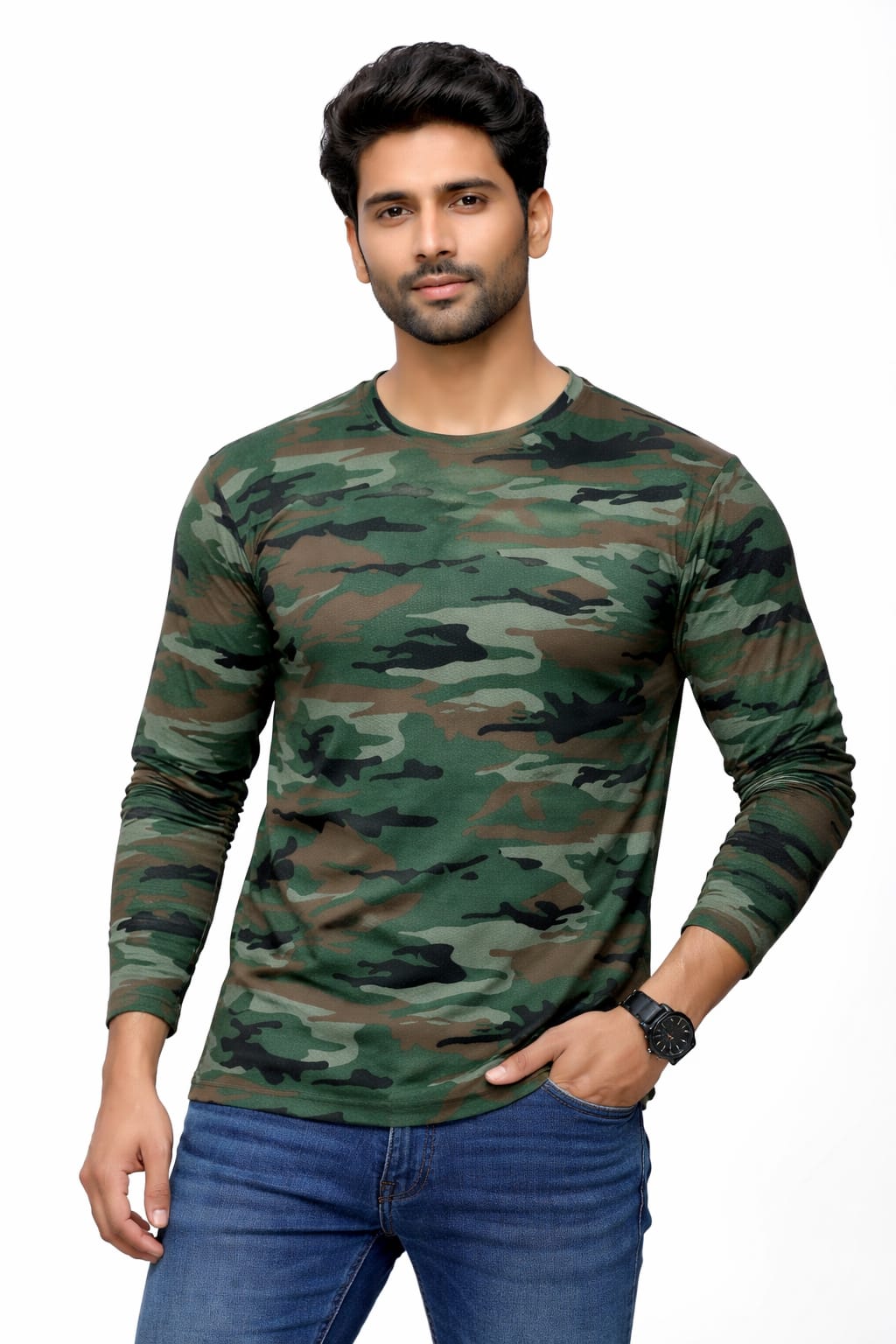 Buy 1 Get 1 Free Camouflage T-Shirt (Color - Yodha) ST-1066