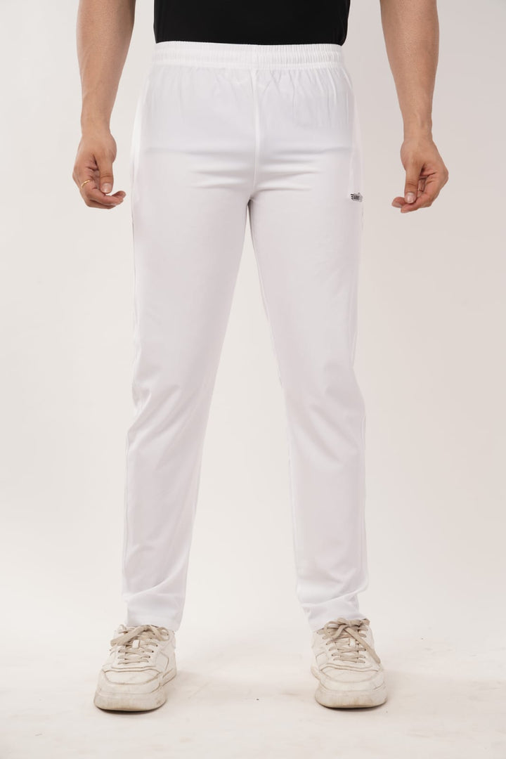 Men’s Activewear Track Pants – Navy Blue & White | Comfort Fit
