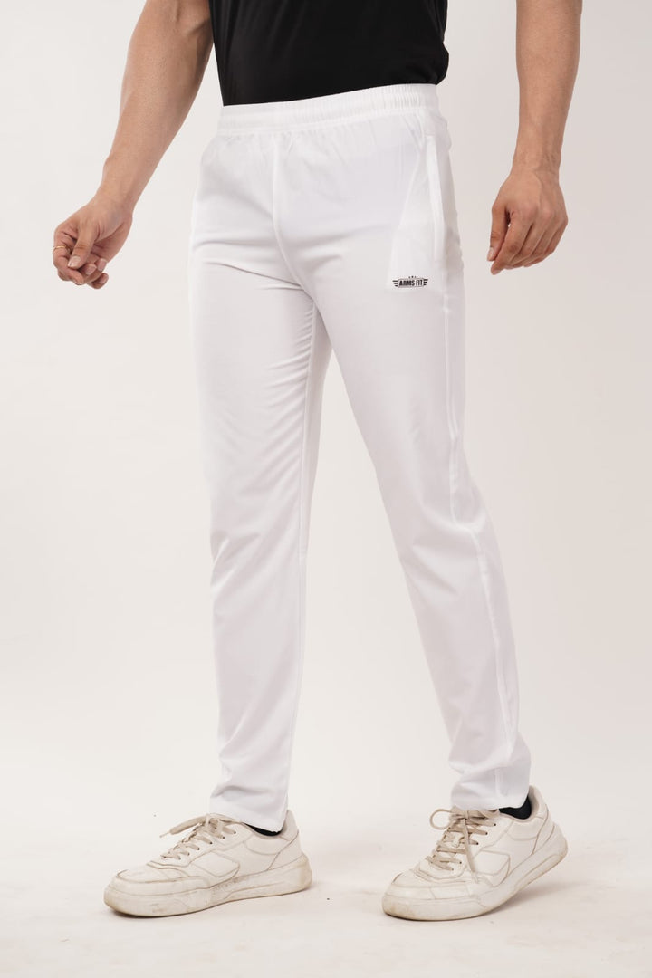 Men’s Activewear Track Pants – Navy Blue & White | Comfort Fit