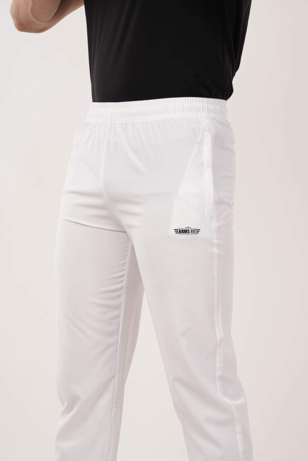 Men’s Activewear Track Pants – Navy Blue & White | Comfort Fit