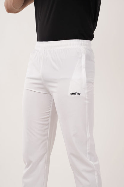 Men’s Activewear Track Pants – Navy Blue & White | Comfort Fit
