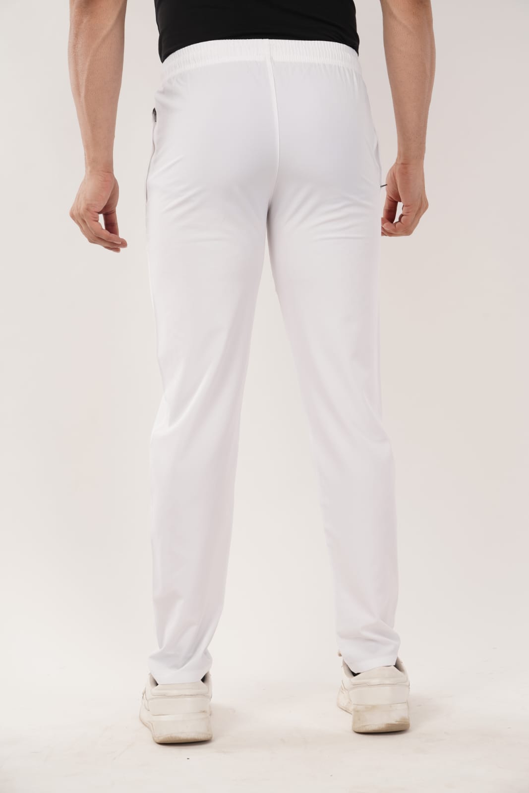 Men’s Activewear Track Pants – Navy Blue & White | Comfort Fit