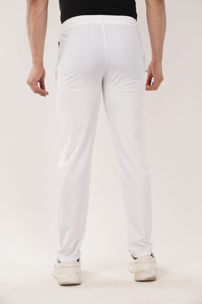 Men’s Activewear Track Pants – Navy Blue & White | Comfort Fit