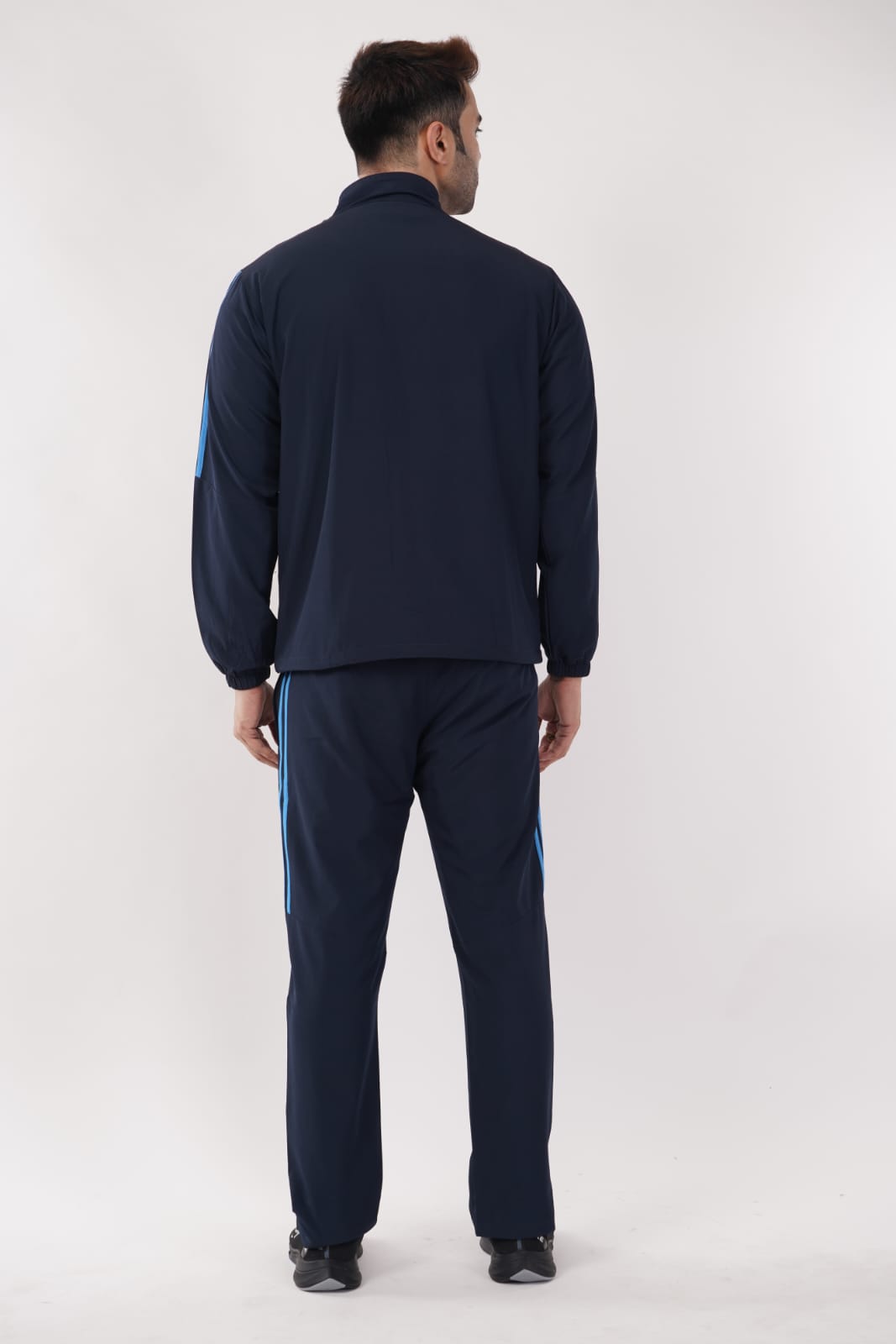 TRACSUIT(BAGIRA)NAVY BLUE WITH 2CYAN BONE (Navy Blue) ST-4002A