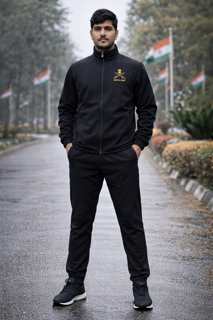 Indian Army Style Black Tracksuit