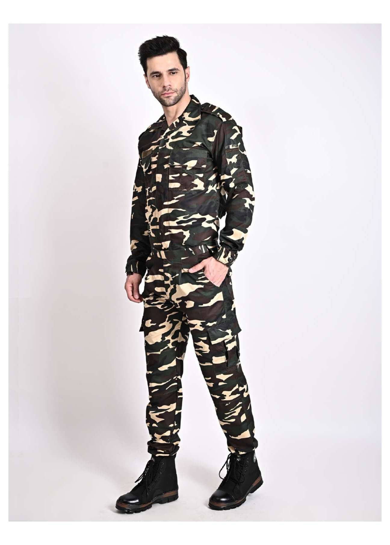 SSB Uniform Set – Official Pattern Combat Dress for Men | Military Grade Fabric (Color - SSB) ST-3002
