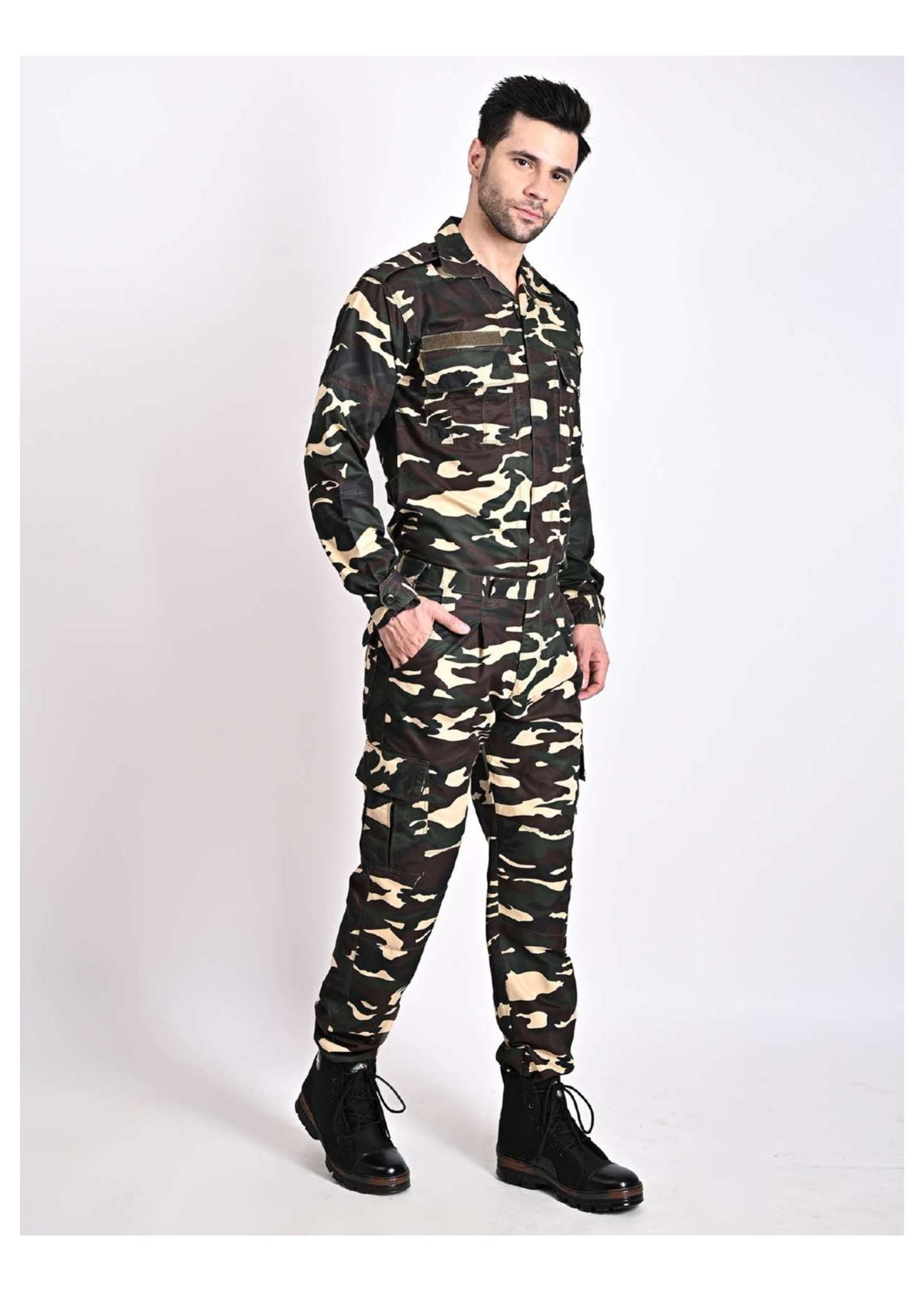 SSB Uniform Set – Official Pattern Combat Dress for Men | Military Grade Fabric (Color - SSB) ST-3002